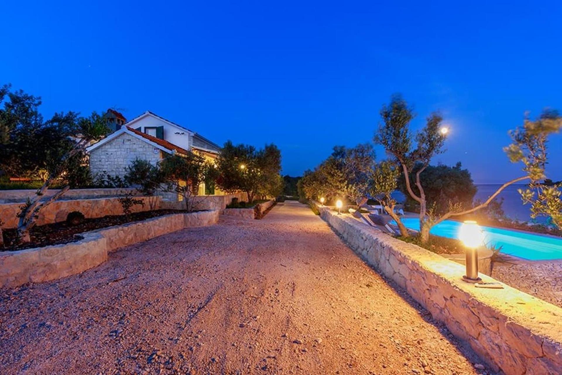 Traditional Dalmatian Stone House By The Sea Okrug Gornji Esterno foto