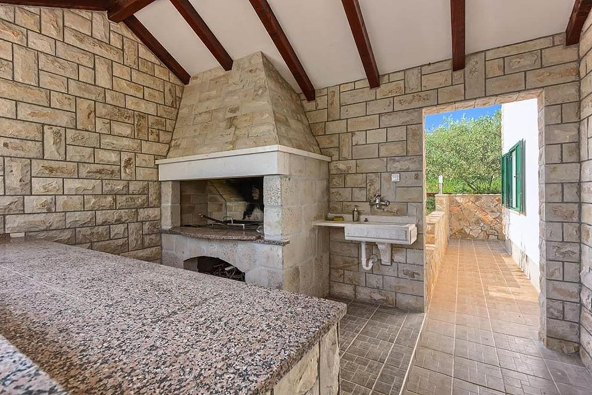 Traditional Dalmatian Stone House By The Sea Okrug Gornji Esterno foto