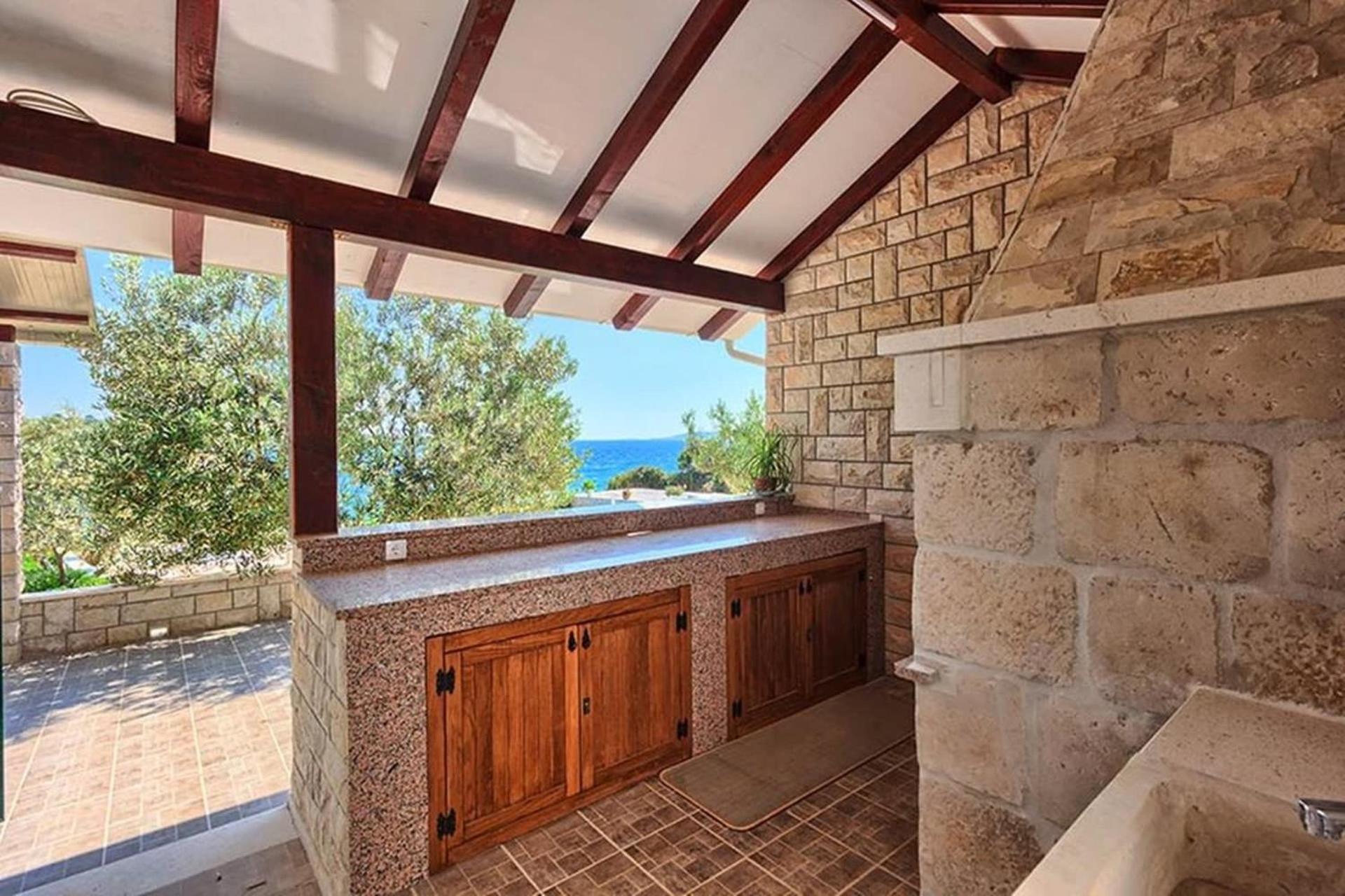 Traditional Dalmatian Stone House By The Sea Okrug Gornji Esterno foto